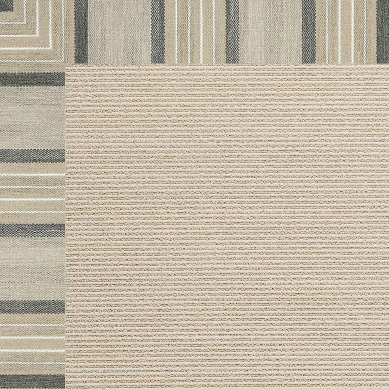 Creative Concepts-Beach Sisal Cove Pebble Octagon Rug - 10\' x 10\'
