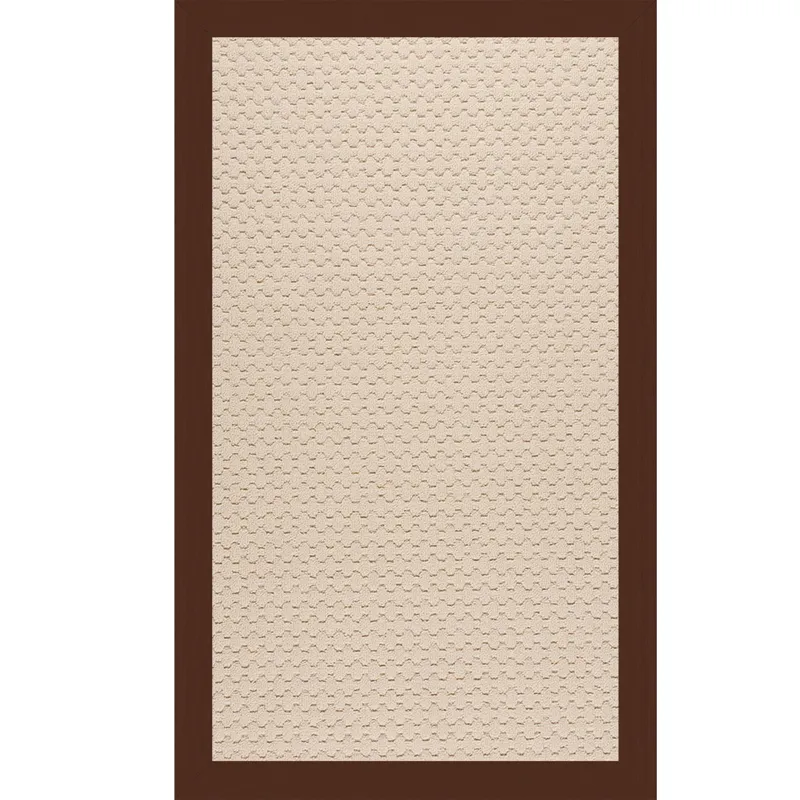 Creative Concepts-Beach Sisal Canvas Bay Brown Rectangle Rug - 7\'9\" x 10\'9\"