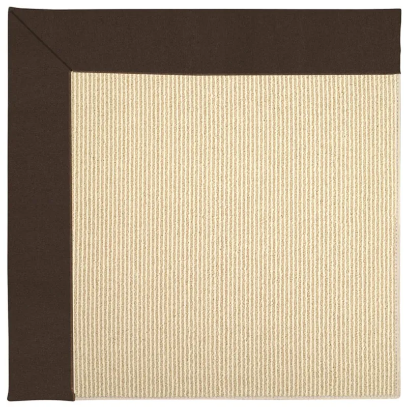 Creative Concepts-Beach Sisal Canvas Bay Brown Rectangle Rug - 7\'9\" x 10\'9\"