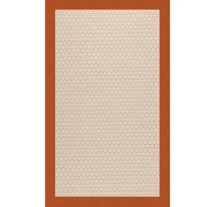 Creative Concepts-Beach Sisal Canvas Rust Rectangle Rug - 12\' x 15\'