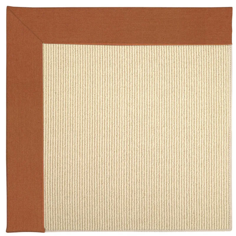 Creative Concepts-Beach Sisal Canvas Rust Rectangle Rug - 12\' x 15\'