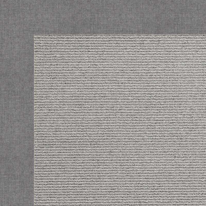 Creative Concepts-Plat Sisal Canvas Slate Octagon Rug - 12\' x 12\'