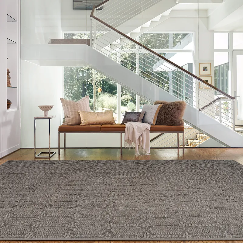 Petra Graphite Rectangle Rug - 8\' x 8\'
