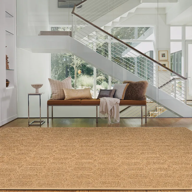 Petra Wheat Rectangle Rug - 6\' x 6\'