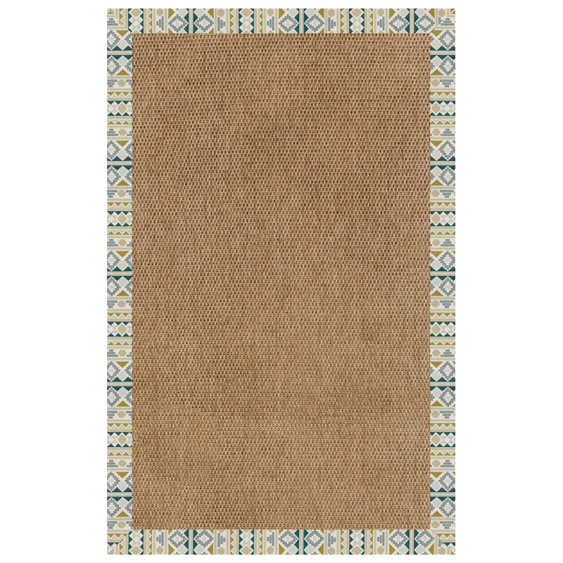 Islamorada-Basketweave Inca Lime Rectangle Rug - 12\' x 15\'