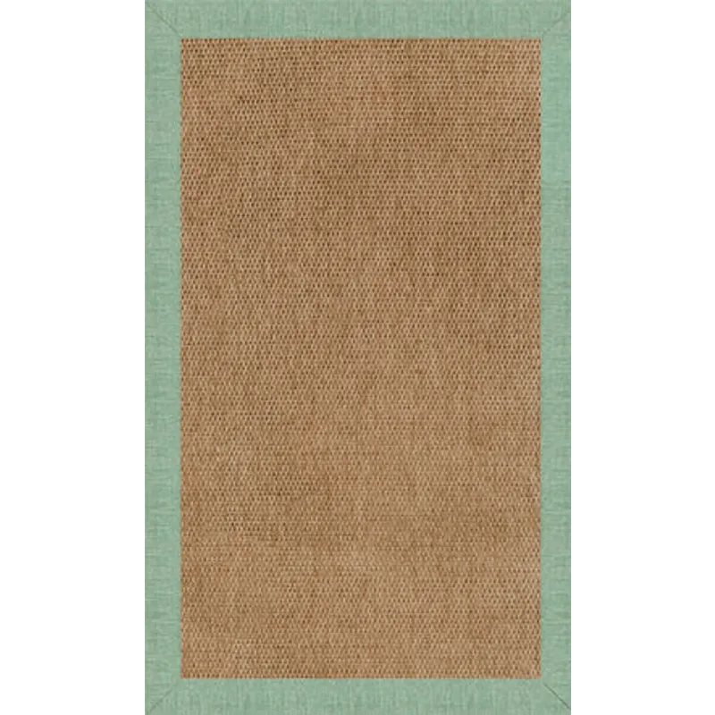 Islamorada-Basketweave Rave Spearmint Rectangle Rug - 12\' x 12\'