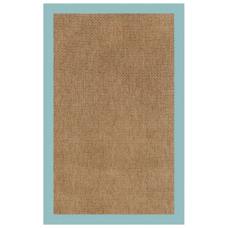 Islamorada-Basketweave Canvas Aquatic Rectangle Rug - 2\' x 3\'