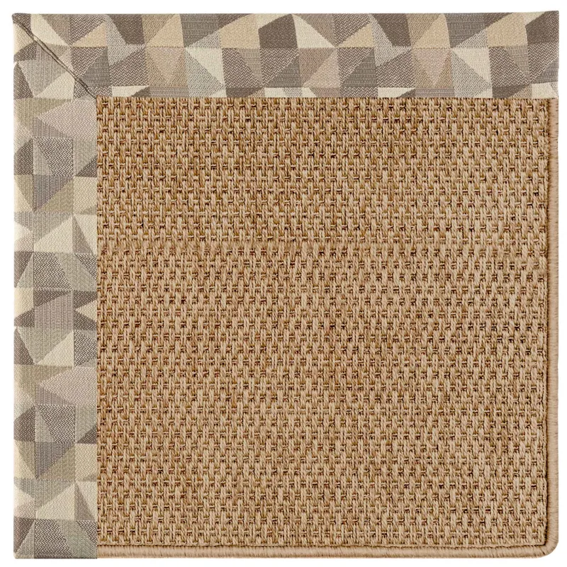 Islamorada-Basketweave Geo Bronze Rectangle Rug - 2\' x 3\'