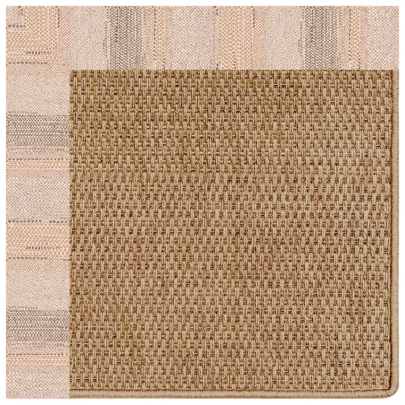 Islamorada-Basketweave Sicily Sparrow Octagon Rug - 8\' x 8\'