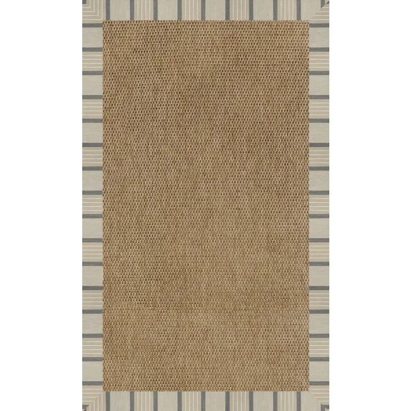 Islamorada-Basketweave Cove Pebble Rectangle Rug - 7\' x 9\'