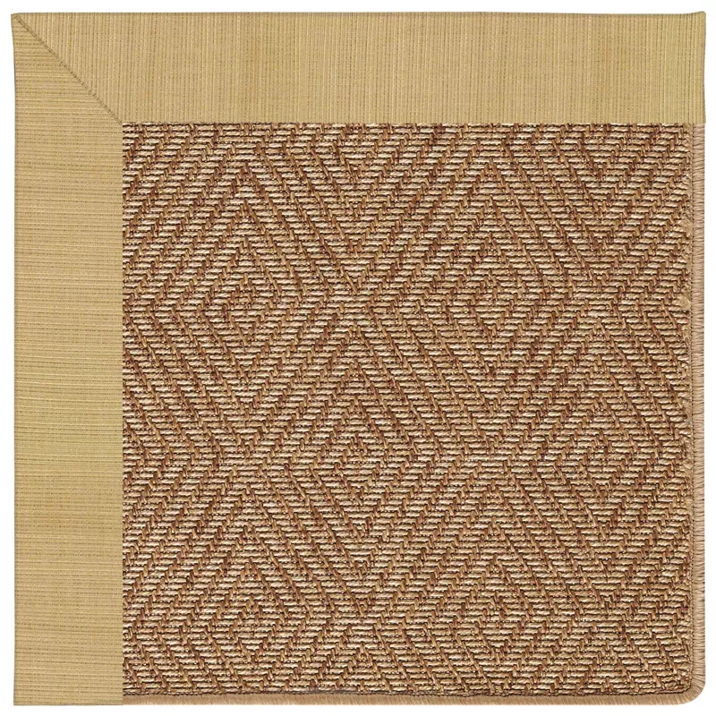 Islamorada-Diamond Dupione Bamboo Octagon Rug - 12\' x 12\'