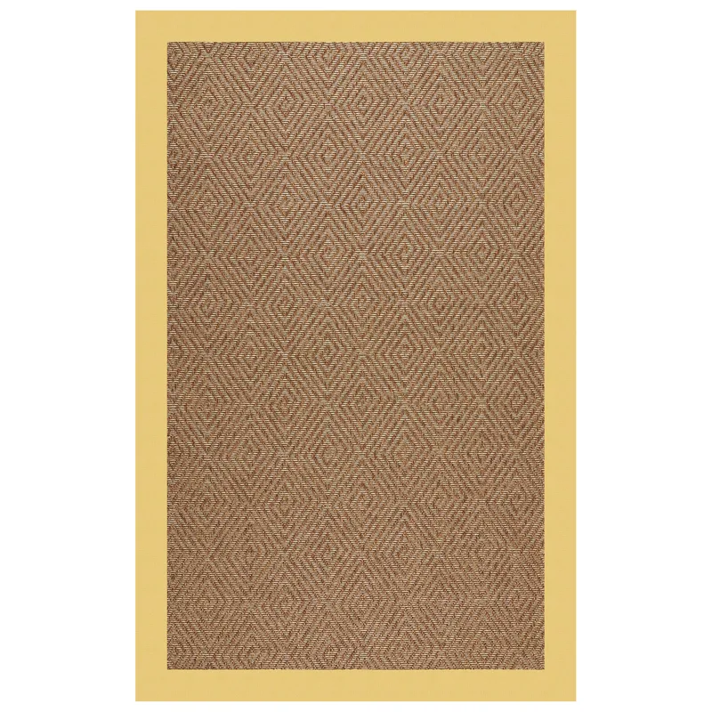 Islamorada-Diamond Canvas Canary Rectangle Rug - 2\' x 3\'