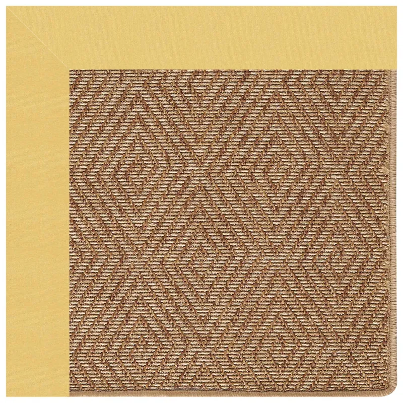 Islamorada-Diamond Canvas Canary Rectangle Rug - 2\' x 3\'