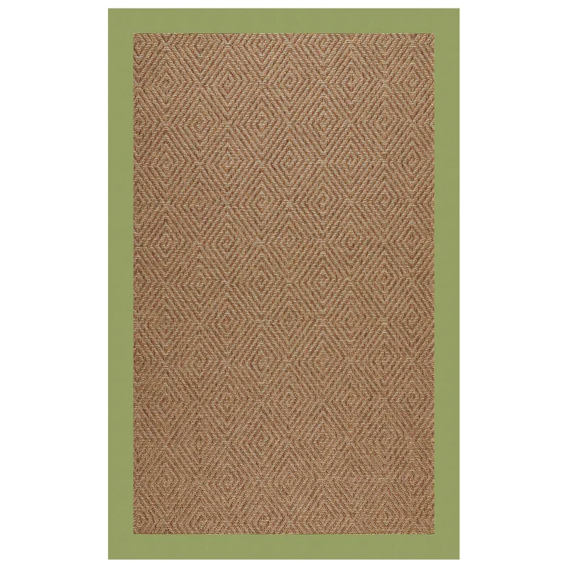 Islamorada-Diamond Canvas Citron Rectangle Rug - 2\' x 3\'