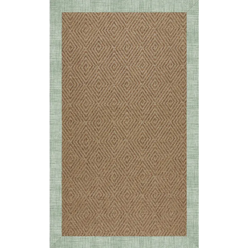 Islamorada-Diamond Rave Spearmint Rectangle Rug - 12\' x 15\'
