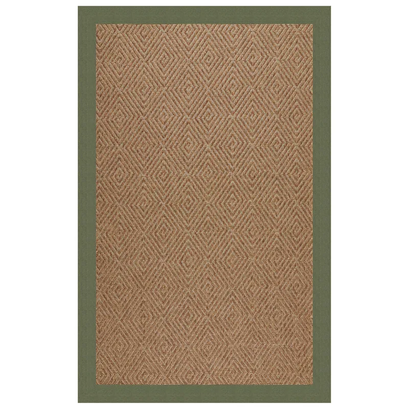 Islamorada-Diamond Canvas Fern Rectangle Rug - 2\' x 3\'