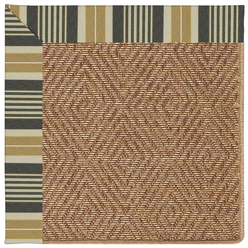 Islamorada-Diamond Long Hill Ebony Octagon Rug - 10\' x 10\'
