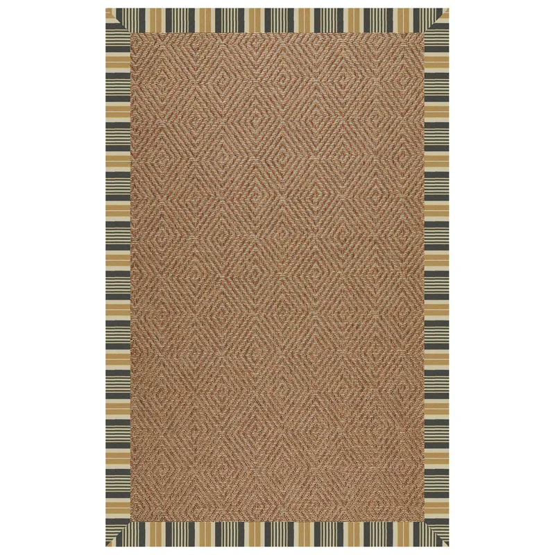 Islamorada-Diamond Long Hill Ebony Rectangle Rug - 12\' x 12\'