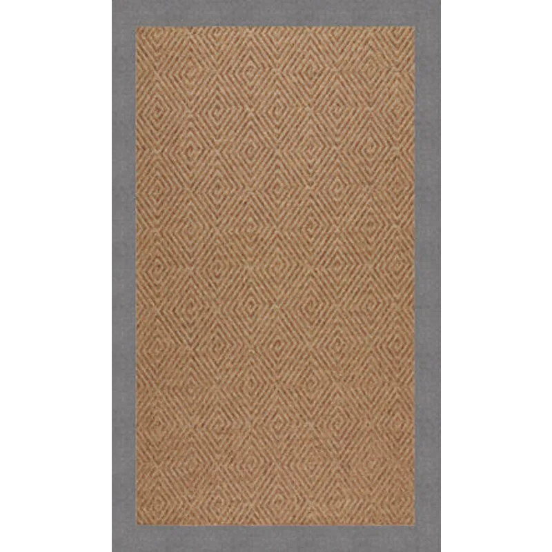 Islamorada-Diamond Canvas Slate Rectangle Rug - 2\' x 3\'