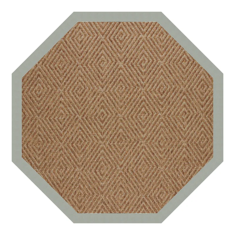 Islamorada-Diamond Canvas Spa Blue Octagon Rug - 12\' x 12\'
