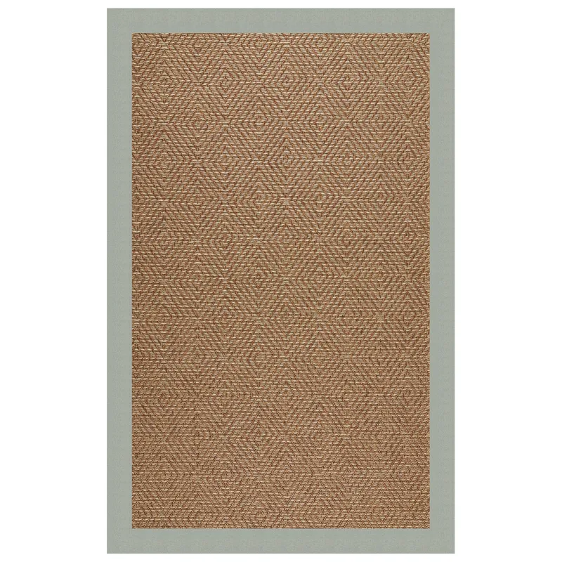 Islamorada-Diamond Canvas Spa Blue Rectangle Rug - 7\'9\" x 10\'9\"