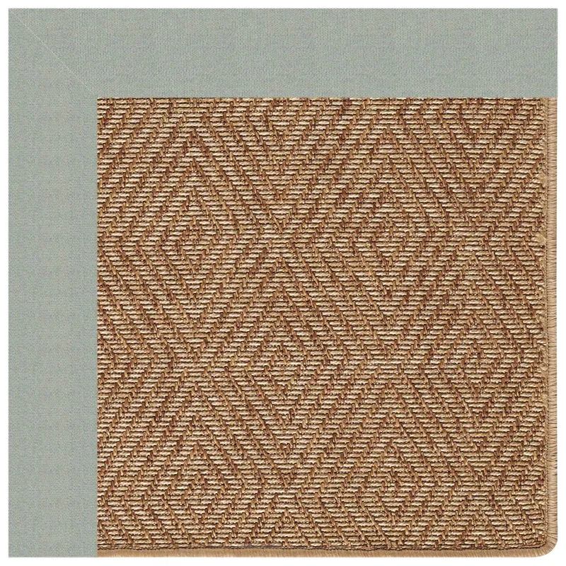 Islamorada-Diamond Canvas Spa Blue Rectangle Rug - 7\'9\" x 10\'9\"