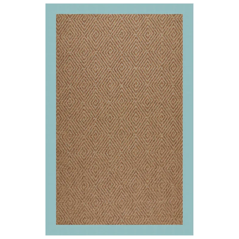Islamorada-Diamond Canvas Aquatic Rectangle Rug - 2\' x 3\'