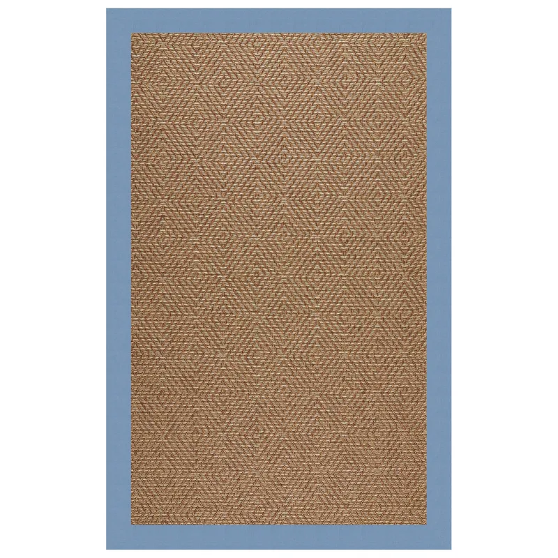 Islamorada-Diamond Canvas Air Blue Rectangle Rug - 2\' x 3\'
