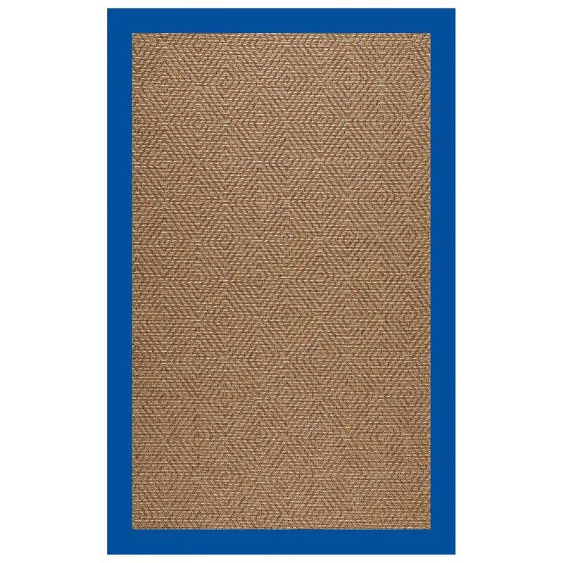 Islamorada-Diamond Canvas Pacific Blue Rectangle Rug - 7\' x 9\'