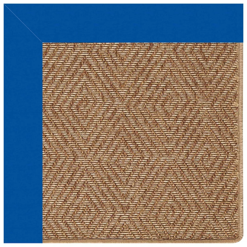 Islamorada-Diamond Canvas Pacific Blue Rectangle Rug - 7\' x 9\'