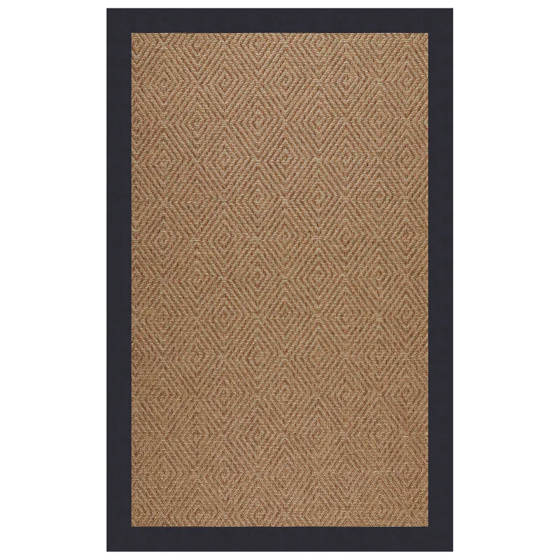 Islamorada-Diamond Canvas Navy Rectangle Rug - 7\'9\" x 7\'9\"
