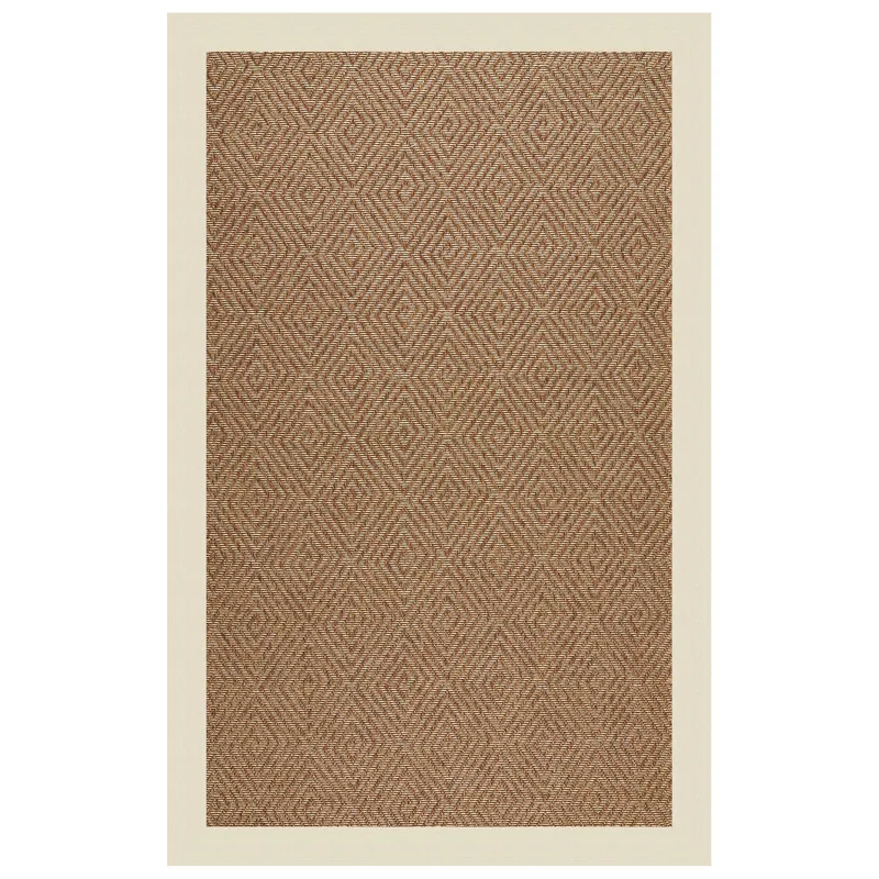 Islamorada-Diamond Canvas Sand Rectangle Rug - 4\' x 6\'