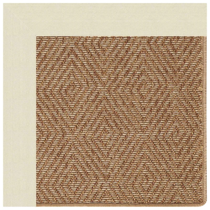 Islamorada-Diamond Canvas Sand Rectangle Rug - 4\' x 6\'