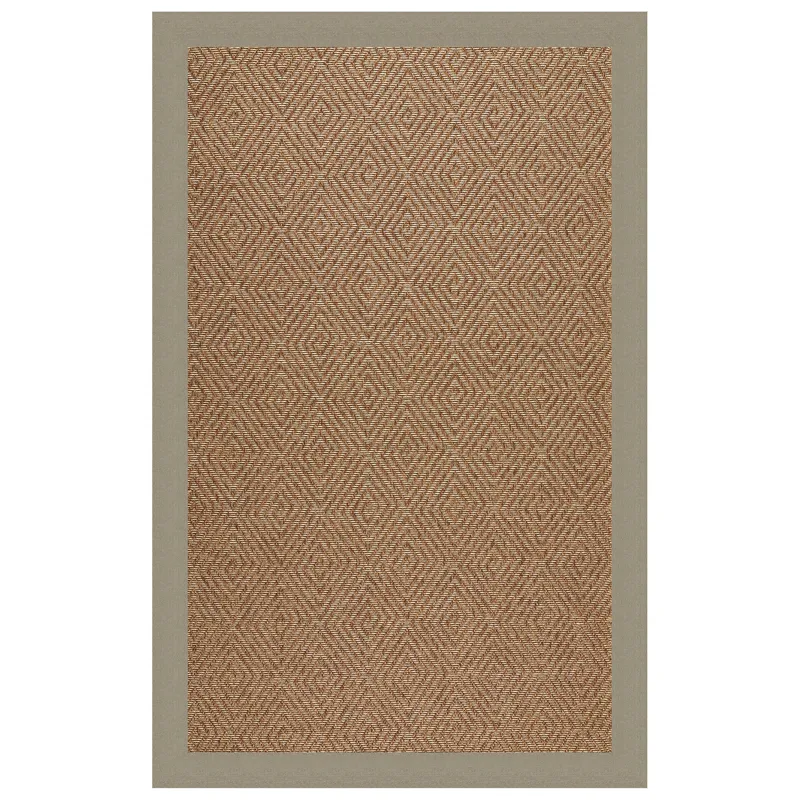 Islamorada-Diamond Canvas Taupe Rectangle Rug - 10\' x 10\'