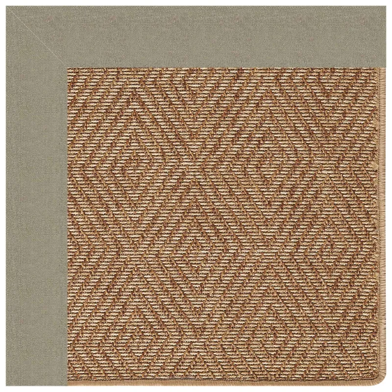 Islamorada-Diamond Canvas Taupe Rectangle Rug - 10\' x 10\'