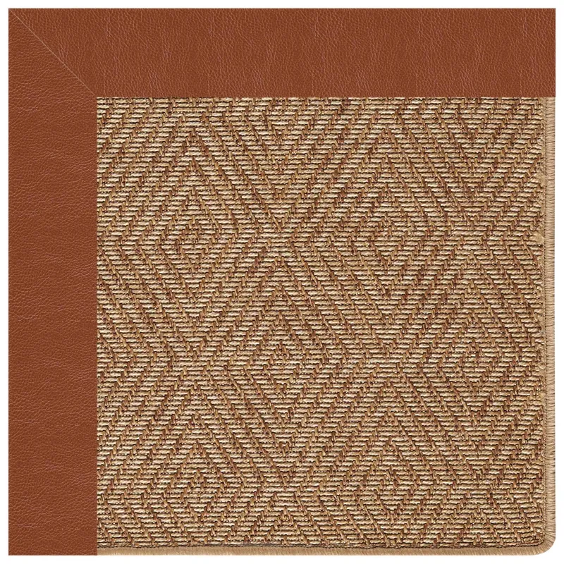 Islamorada-Diamond Classic Saddle Octagon Rug - 7\'9\" x 7\'9\"