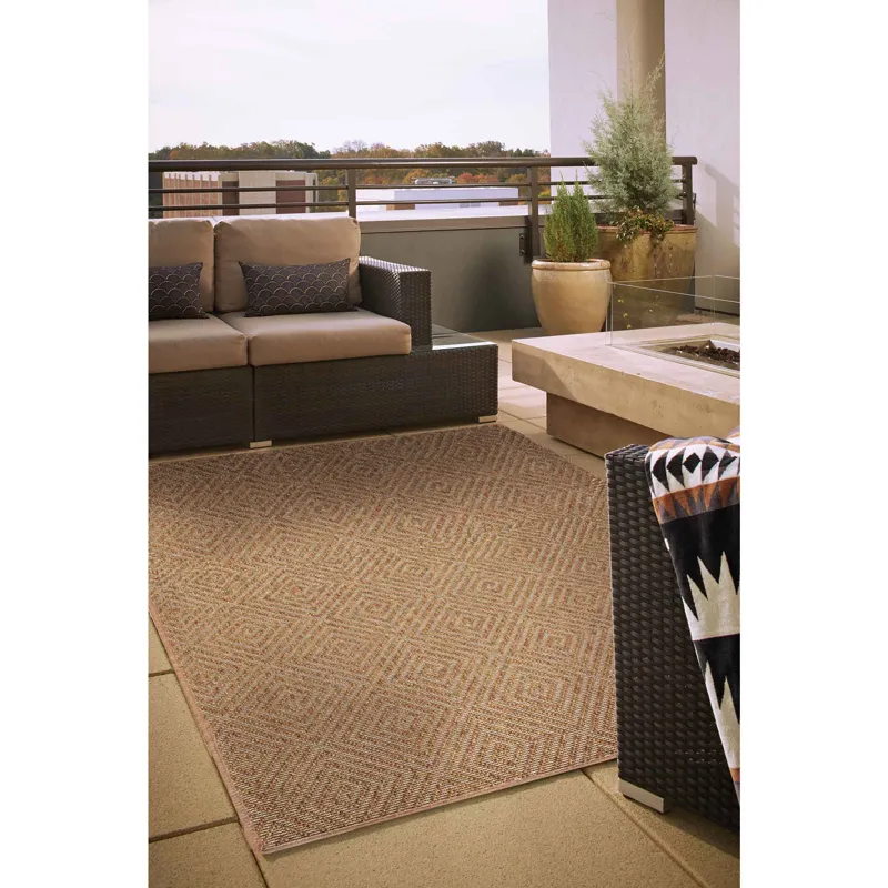 Islamorada-Diamond-BD Islamorada-Diamond-Bound Rectangle Rug - 8\' x 10\'