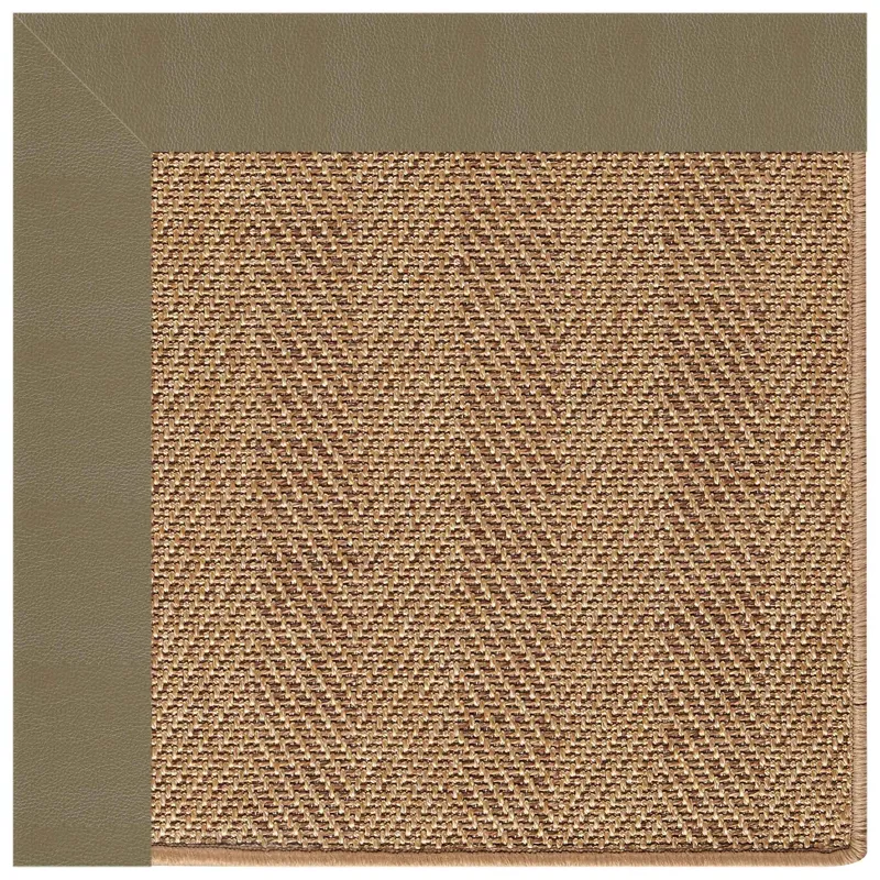 Islamorada-Herringbone Classic Sage Octagon Rug - 7\'9\" x 7\'9\"