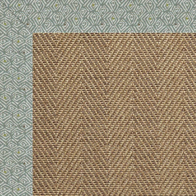 Islamorada-Herringbone Profile Lake Rectangle Rug - 12\' x 12\'
