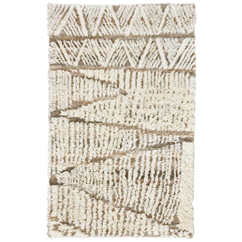 Nomad Ivory Chestnut Rectangle Rug - 3\'6\" x 5\'6\"