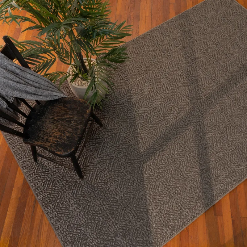 Anton Graphite Rectangle Rug - 4\' x 6\'