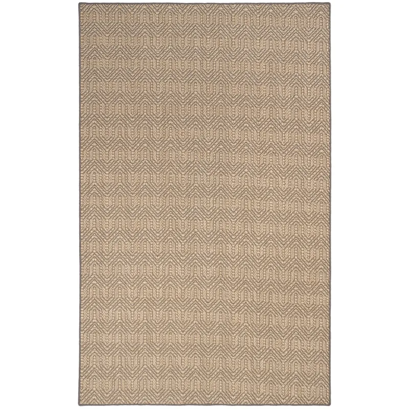 Anton Sand Black Rectangle Rug - 4\' x 6\'