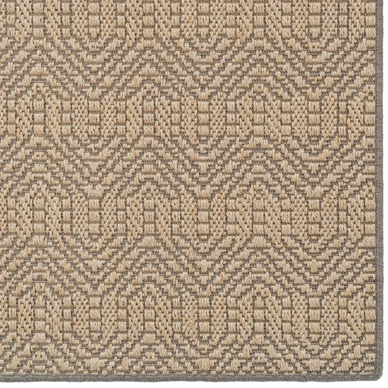 Anton Sand Black Rectangle Rug - 4\' x 6\'