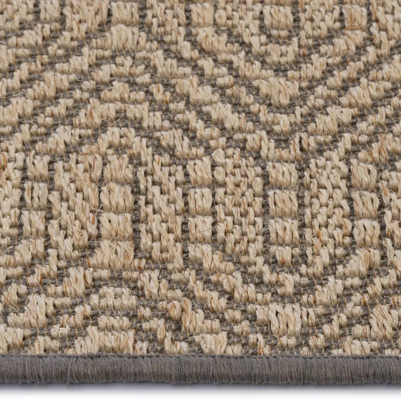 Anton Sand Black Rectangle Rug - 4\' x 6\'