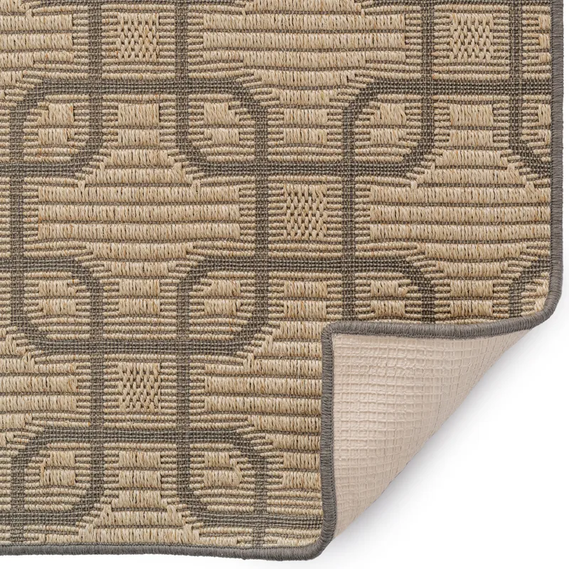 Julian Sand Black Rectangle Rug - 3\' x 5\'