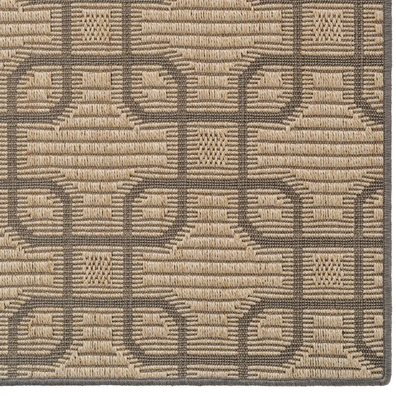 Julian Sand Black Rectangle Rug - 3\' x 5\'