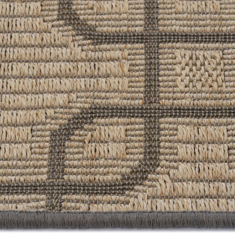 Julian Sand Black Rectangle Rug - 3\' x 5\'