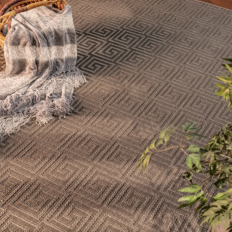 Kasya Graphite Rectangle Rug - 3\' x 5\'