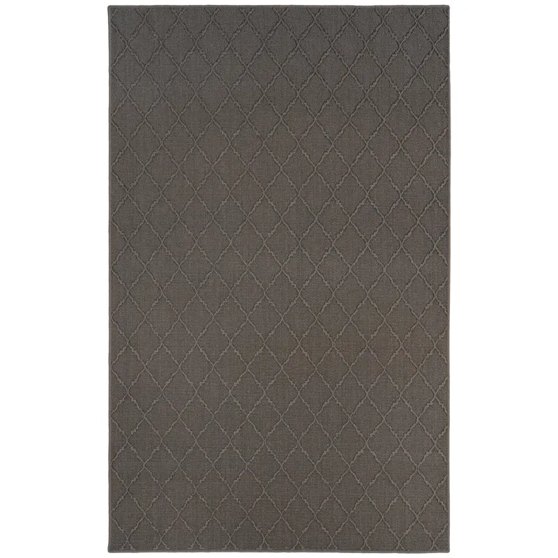 Hugo Graphite Rectangle Rug - 4\' x 6\'