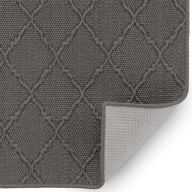 Hugo Graphite Rectangle Rug - 4\' x 6\'
